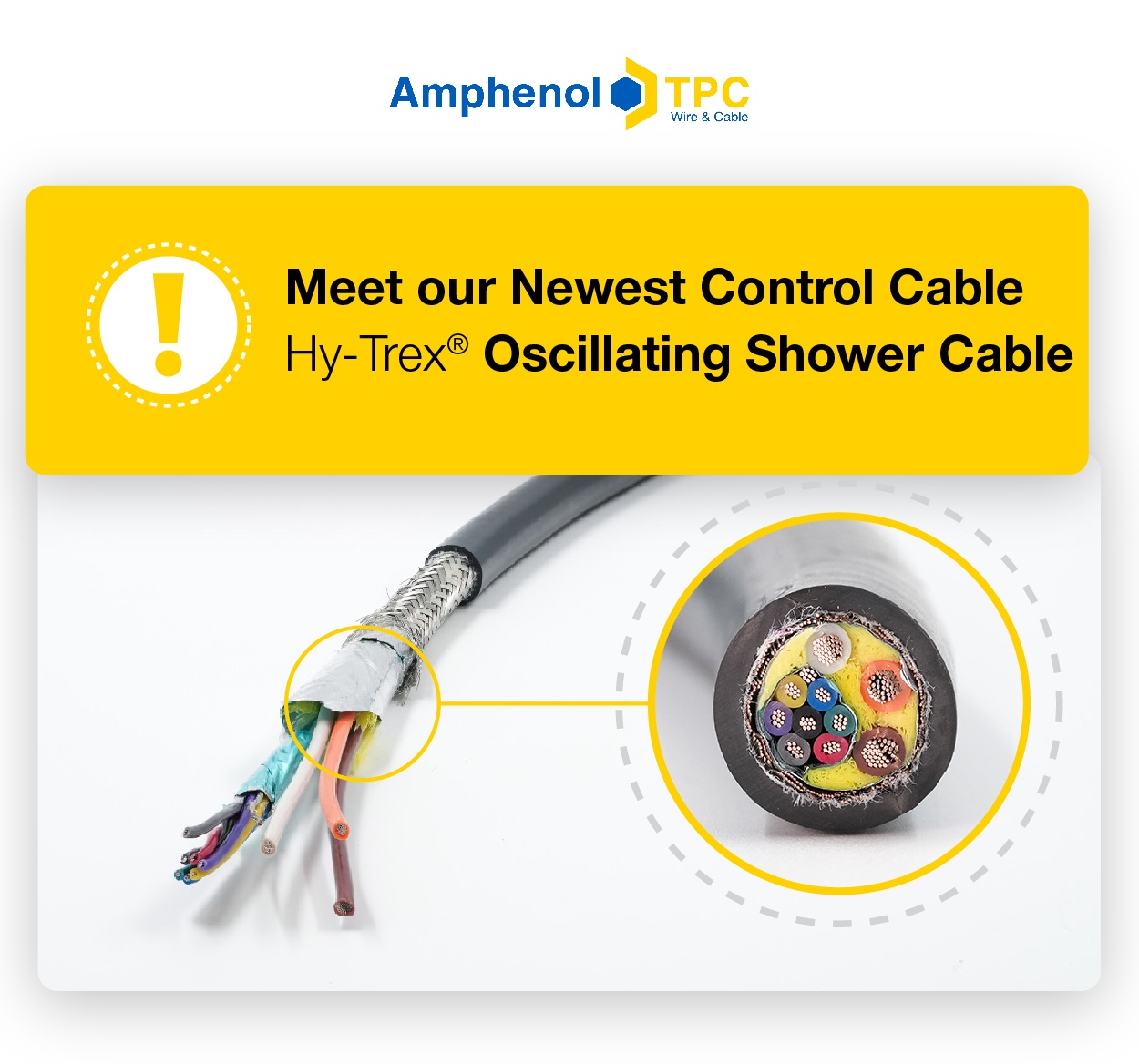 Hy-Trex Oscillating Shower Cable